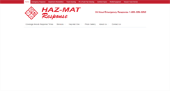 Desktop Screenshot of haz-matresponse.com
