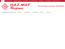 Tablet Screenshot of haz-matresponse.com